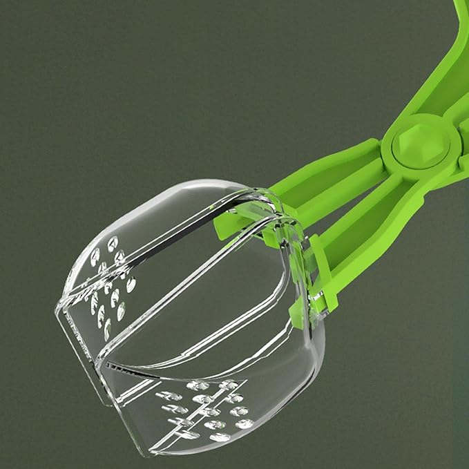 Creature Captures Tongs for Reptiles Care Feeder Pliers Clear Ergonomic Tool Gentle Feeding Easy Terrariums Tongs