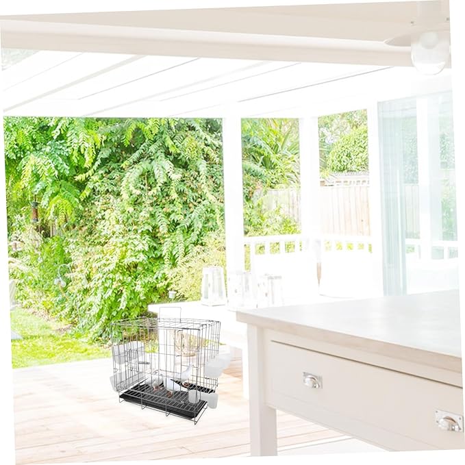 SUPVOX Pigeon Breeding Cage with Antiescape Features Portable Nest Box for Finches Canaries and Parrots Easy to Clean Travel Carrier for Home and Outdoor Use