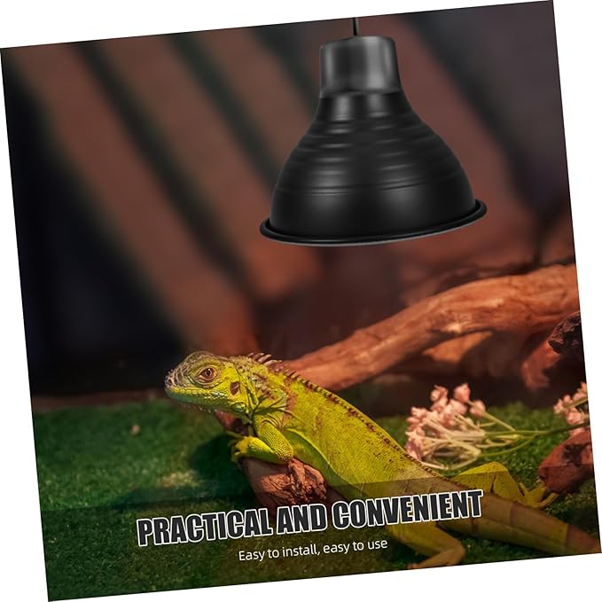 Heat Lamp Cover for Reptiles Lampshade Shell for Geckos Insulation Lampshade for Pet Lizards Easy Install Reptile Lamp Accessory