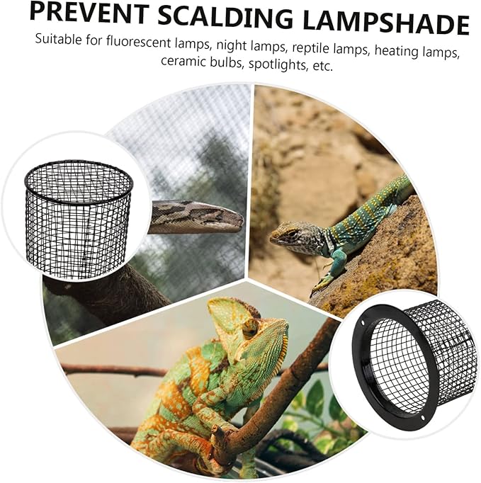 Holibanna Reptile Lamp Cover Ceramic Heating Shade Practical Anti-Scald Design for Climbing Pets Suitable for Lizards and Snakes