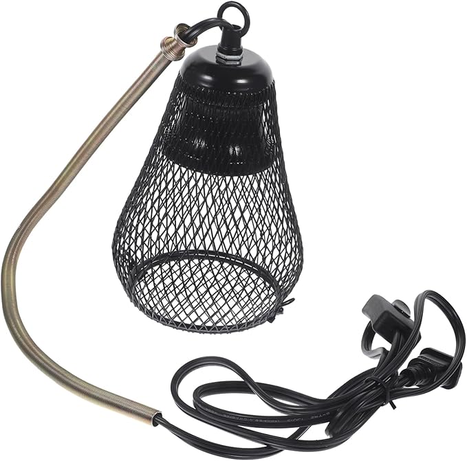 Kisangel Heat Lamp Mesh Cover for Reptiles Safety Scald Protection Lamp Bulb Lampshade for Snake Enclosure