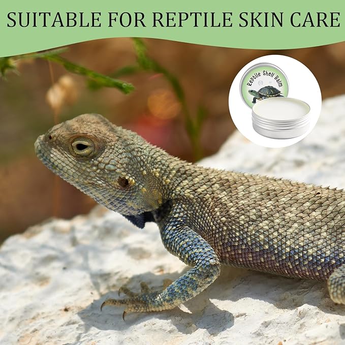 Reptile Shell Balm 2 oz Turtle Shell Care Conditioner Skin Moisturizer Cream for Tortoise Habitat Accessories, Lizard, Reptiles in Dry Environment Prevent Skin Dryness on Basking Platform, Tank, Rock