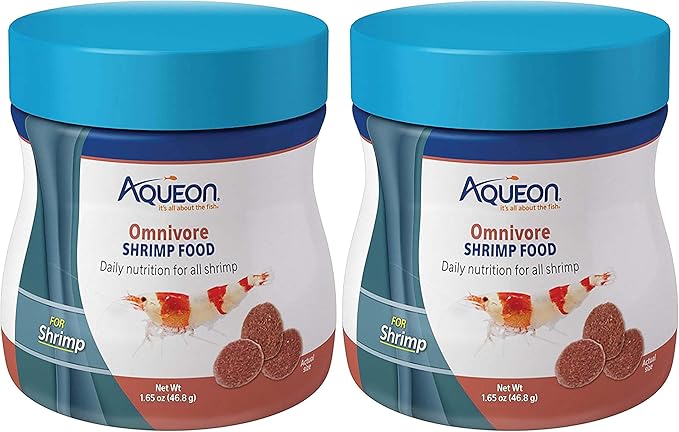 Aqueon Omnivore Shrimp Disc Food 1.65 Ounces, (Pack of 2)
