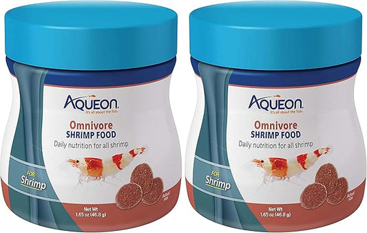 Aqueon Omnivore Shrimp Disc Food 1.65 Ounces, (Pack of 2)
