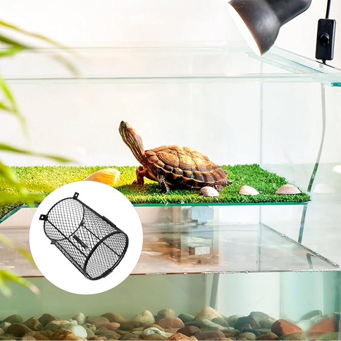 Reptile Heat Lamp Grille Cover for Leopard Gecko Removable Lampshade Ceramic Enclosure Cage Heater Guard Pet Reptile Lampshade
