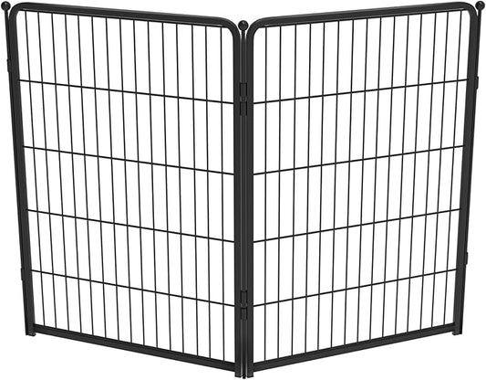 FXW Homeplus Unleashed Indoor Dog Playpen - Stress-Free and Safe Play, Heavy Duty 40 Inch 2 Panels Dog Pen for Medium and Large Dogs, Black│Patented