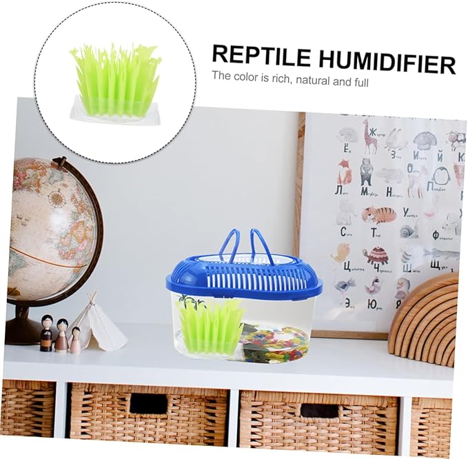 Yardwe 2pcs Plants Shaped Humidifier for Reptile Tanks Unplugged Humidifier with Water Absorption Material for Tortoise and Turtle Enclosures Quiet and Eco-friendly Design