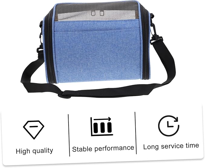 Capacity Transparent Parrot Carrier Bag with Breathable Mesh Adjustable Shoulder Strap Portable Pet Shoulder Bag for Travel and Outdoor Use
