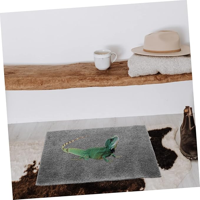 BESPORTBLE 2pcs Convenient Reptile Carpet Absorbent Tortoise Bedding Mat Breathable and Wear-Resistant for Snakes Lizards and Geckos Terrarium Decor