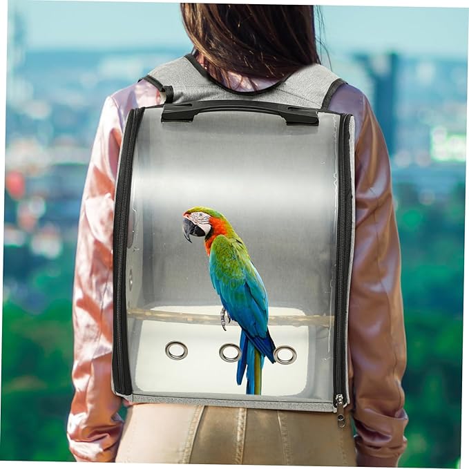 balacoo Bird Bag Carrier for Parrots Comfortable Travel Cage Backpack with Zipper