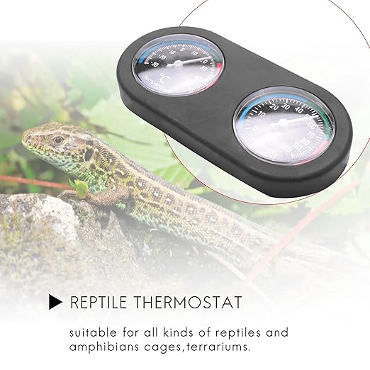 Reptile Tank Thermometer Hygrometer Temperature Humidity Monitor for Vivarium Terrarium