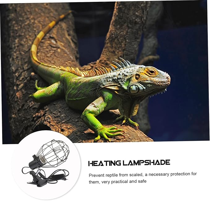 1pc Scalding Reptile Light Lampshade Ceramic Heating Lamp Cover Direction for Pets Us Suitable for Turtles Lizards and More