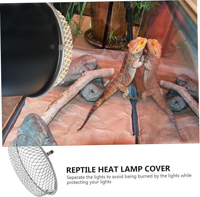 Happyyami Lampshade Accessories for Reptile Terrariums Mesh Cover for Lampshade Supply