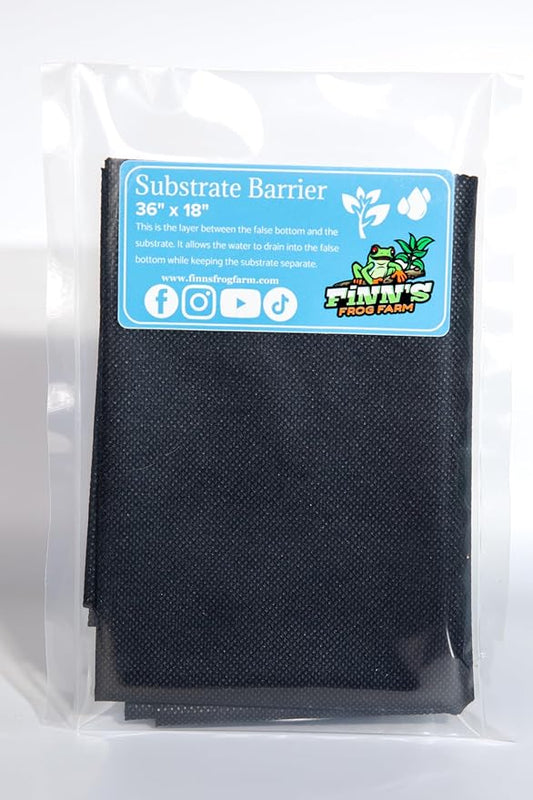 Terrarium Substrate Barrier, Essential Layer in a Bioactive Frog, Snake, or Lizard Habitat (36""x18""), Black