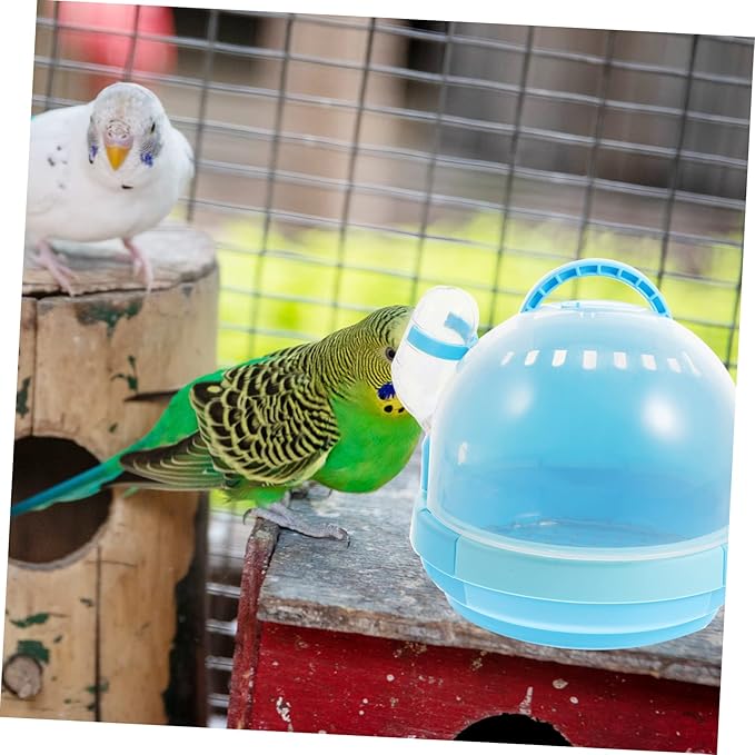 1Set Portable Handheld Bird Carrier Cage for Parrots Animals with Detachable Base Vented for Air Circulation for Travel Outdoor Use Space