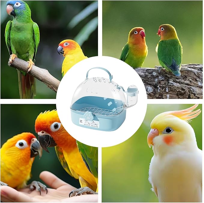 Handheld Kennel for Tiny Breed Puppy Kitten Ferret Bunny - Ventilated Bird Bag Carrier with Water Bottle | Portable Pet Carrier for Car Rides Veterinary Visits Travel Outdoor Use Comfortable, Secure
