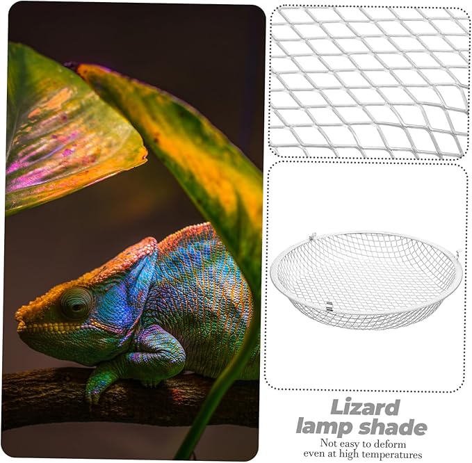 WOONEKY Reptile Heat Lamp Protector Mesh Cover for Turtle Tank Safe Scald Prevention for Reptile Lighting