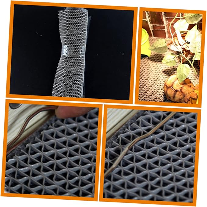 Kisangel 1 Set Reptile Cage Substrate Liner Wear Resist Carpet for Tortoise Snake Lizard Terrarium Bedding Easy Cut Reptile Mat for Multiple Species
