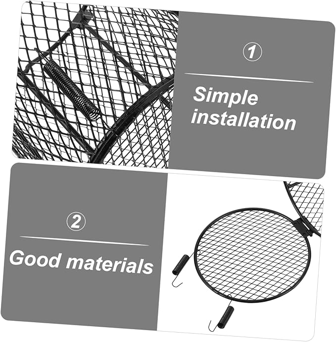 SOLUSTRE Reptile Heat Lamp Shade Anti-Scald Protection Ceramic Heating Bulb Cover Heat Lamp Mesh for Reptile Cages for Lizards Snakes and Turtles