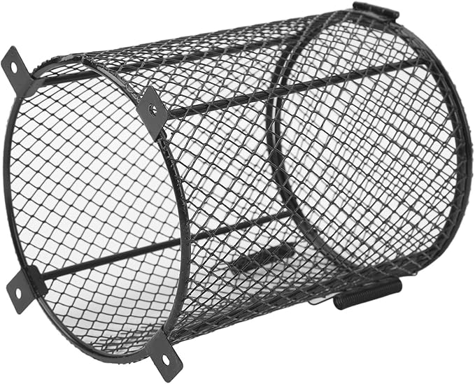 Tyenaza Reptile Lamp Cover Professional Prevents Scald Protective Reptile Heater Lamp Guard for Lizards Terrapins Snakes (Circle)