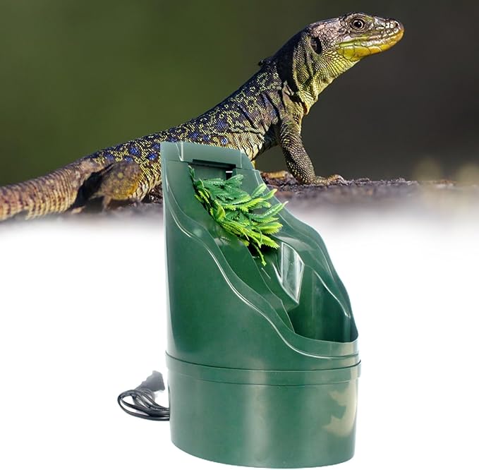 Reptile Chameleon Cantina Drinking Fountain Water Dripper Comes with Feeding Tongs Frosted Tweezer with Extra Pump for Lizard Turtle Snake Spider Frog Gecko Simulated Waterfall