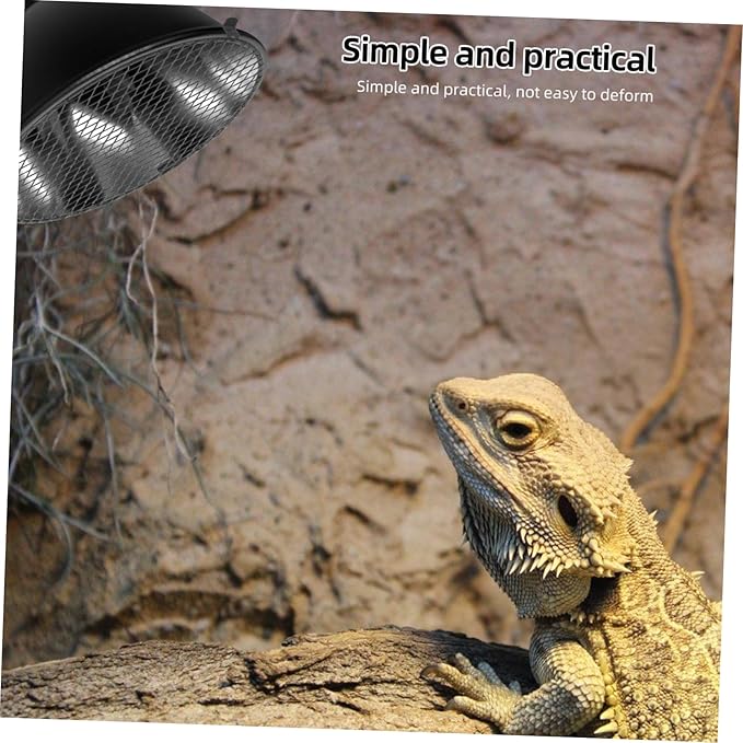 Reptile Enclosure Heat Lamp Cover Mesh Safety Mesh for Reptile Tank BBQ Lamp Protector