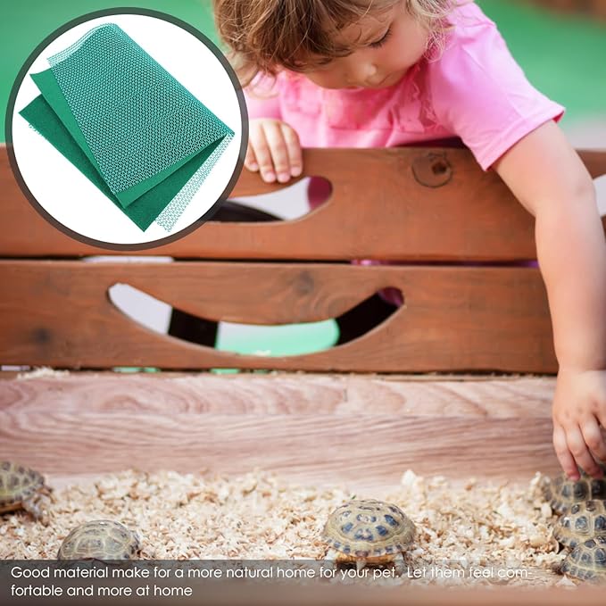 GALPADA 1set Premium Reptile Carpet Mat Washable Bedding for Turtles Snakes and Lizards Breathable and Comfortable Substrate for Terrarium