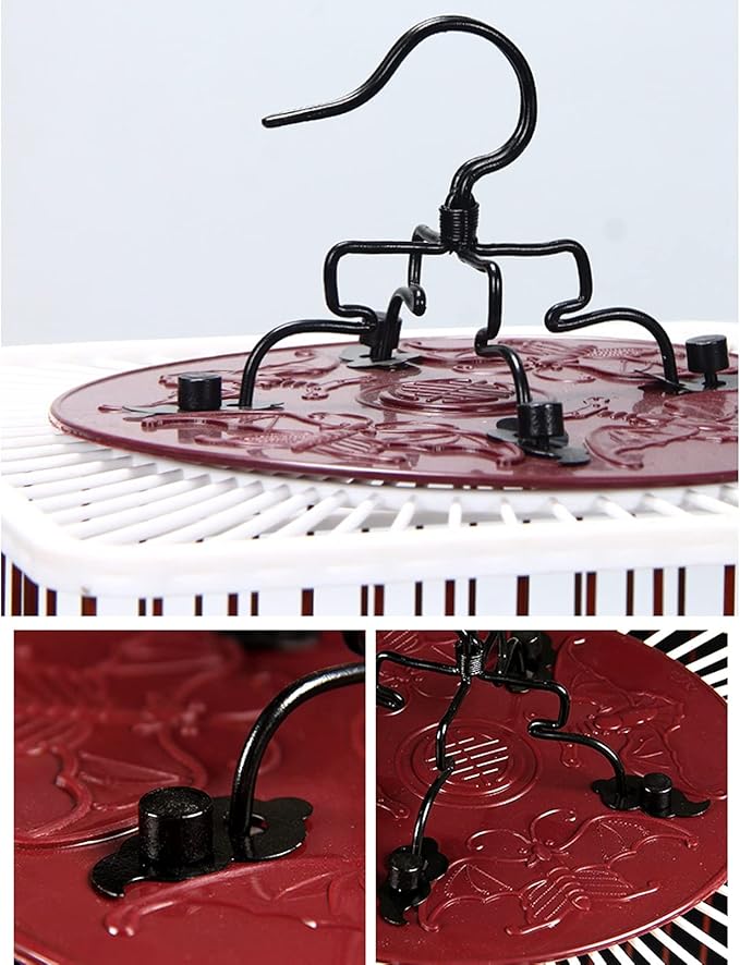 Bird Cages New Model Steel Shellfish Cage Embroidery Dianchin Jade Yellow Bird Accessories Bath Cage Spring Drawer Bird Carrier,