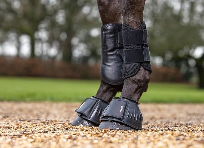 LeMieux Black Rubber Bell Overreach Horse Boots - Protective Gear and Training Equipment - Equine Boots, Wraps & Accessories