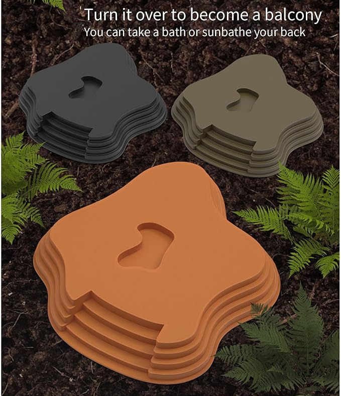Sloped Animal Water Container Simulated Living Space Platform for Tortoises Amphibians Soaking Tub for Turtles Safe Turtle Drinking Bath Pan Multi Functional Soaking Dish Indoor/Outdoor Turtle Water