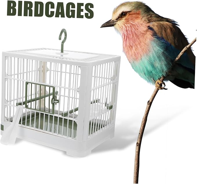Hanging Bird Cage Stand for Parrots Lightweight Travel Cage Ventilation for Portable Use