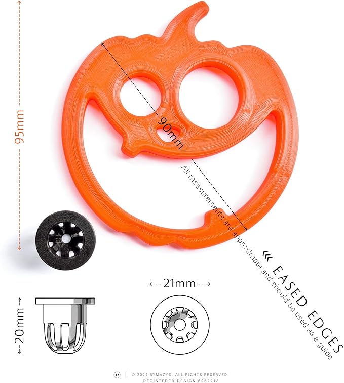 Jack-O-Lantern Floating Fish Portal Feeding Station Aquarium Pumpkin Decoration Fish Tank Accessories Halloween Autumn Decor Ornament (Fluor Orange)