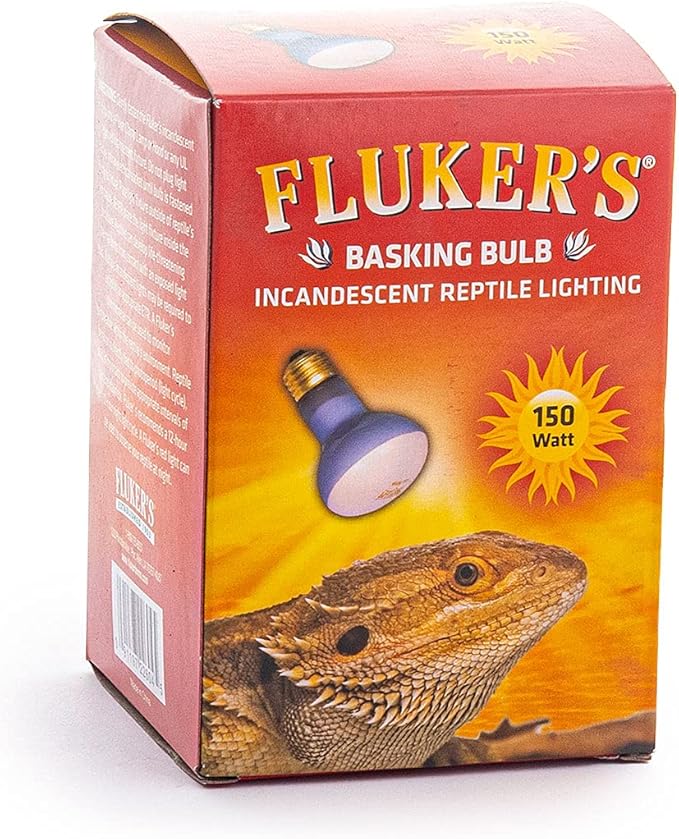 Fluker's Incandescent Basking Spotlight Bulbs for Reptiles Tanks, Reptile Heat Lamp Bulbs for Infrared Light, 150-Watt (Pack of 4)