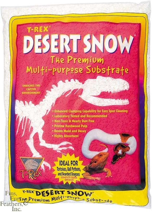T-Rex Reptile Terrarium Substrate Bedding - Desert Snow (4lb)