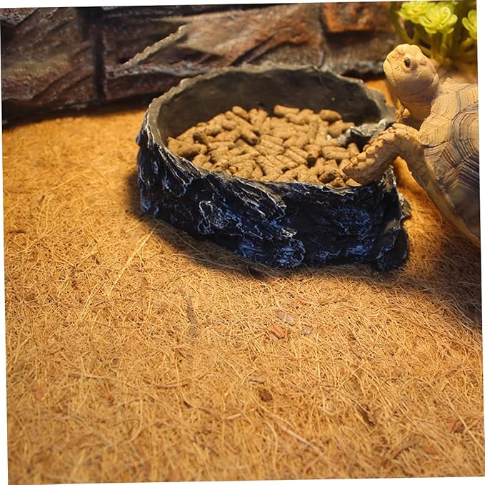 BESPORTBLE Coconut Fiber Lizard Snake Turtle Bedding Reptile Carpet Mat for Tank Insulating Pad Accessories