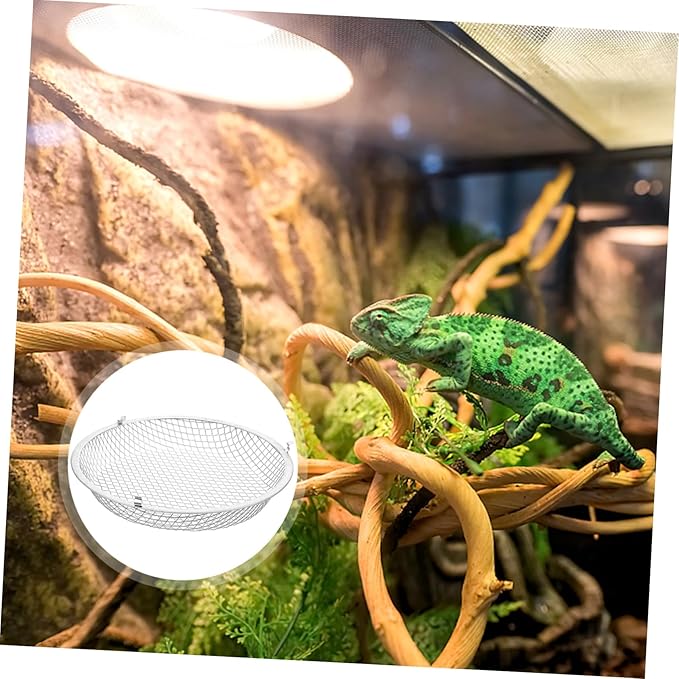 Reptile Heat Lamp Cover Scald Lampshade for Terrarium Efficient Heat Dissipation Prevents Burns for Climbing Pets Compatible with Day Night Lamps