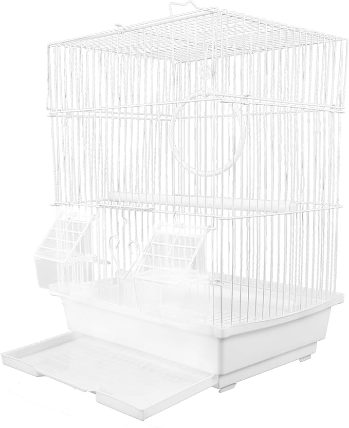 DOITOOL Portable Metal Bird Carrier Cage for Parrots and Pets Iron and Construction Secure and Comfortable Travel Cage for Outdoor Use and Home