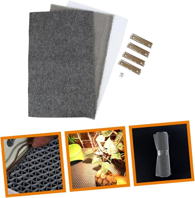 MERRYHAPY 1set Lizard Cage Carpet Reptile Mat for Terrarium Tortoise Bedding Pad Easy to Clean Material for Snakes Climbing Pets