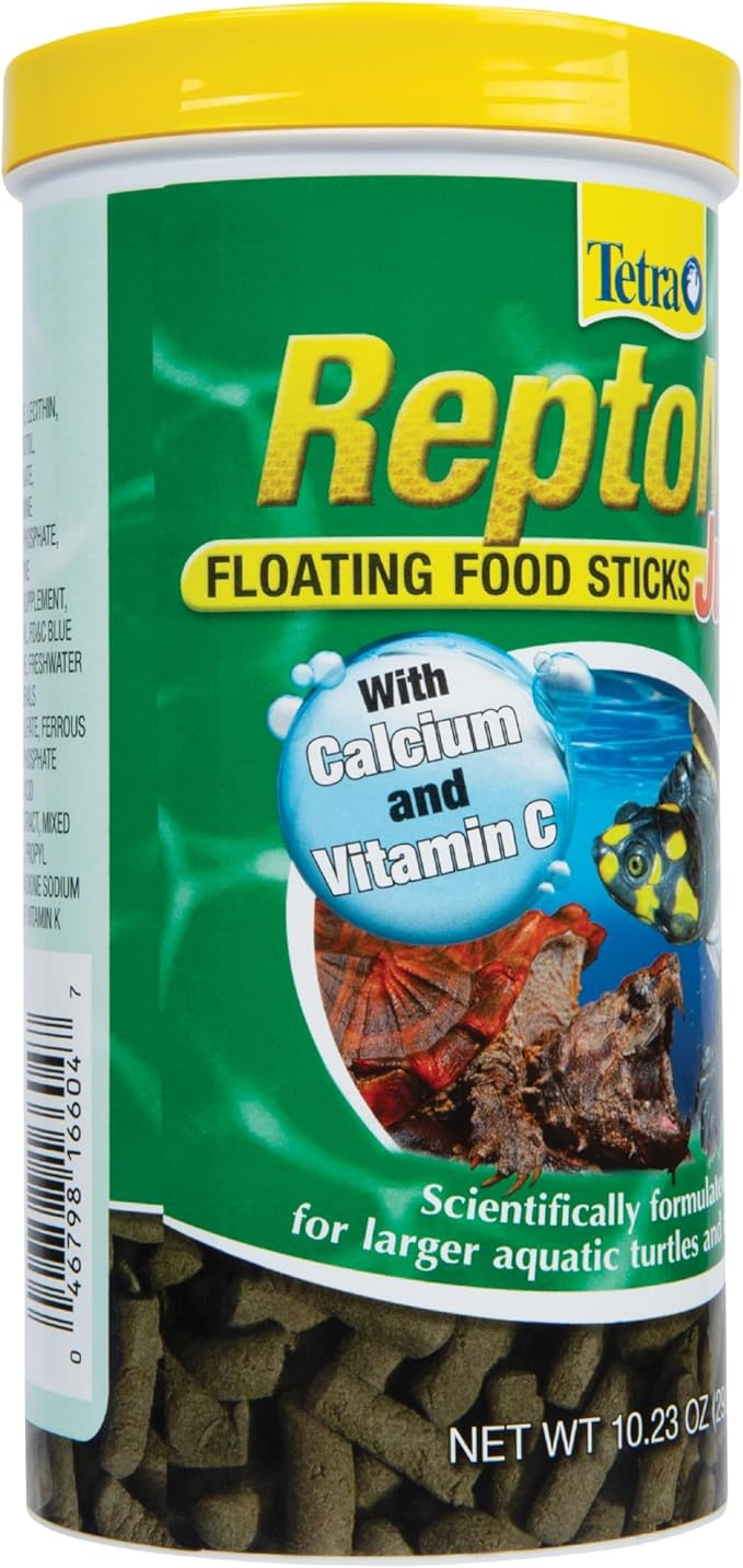 Tetra ReptoMin Jumbo Floating Food Sticks 10.23 Ounces,for Small Aquatic Turtles and Amphibians,(Pack of 2)