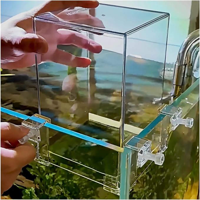 Negative Pressure Suspended Fish Tank Layer, Aquarium Fish Elevator with Auto Water Refill, Space Expansion Decor for Aquatic Pets