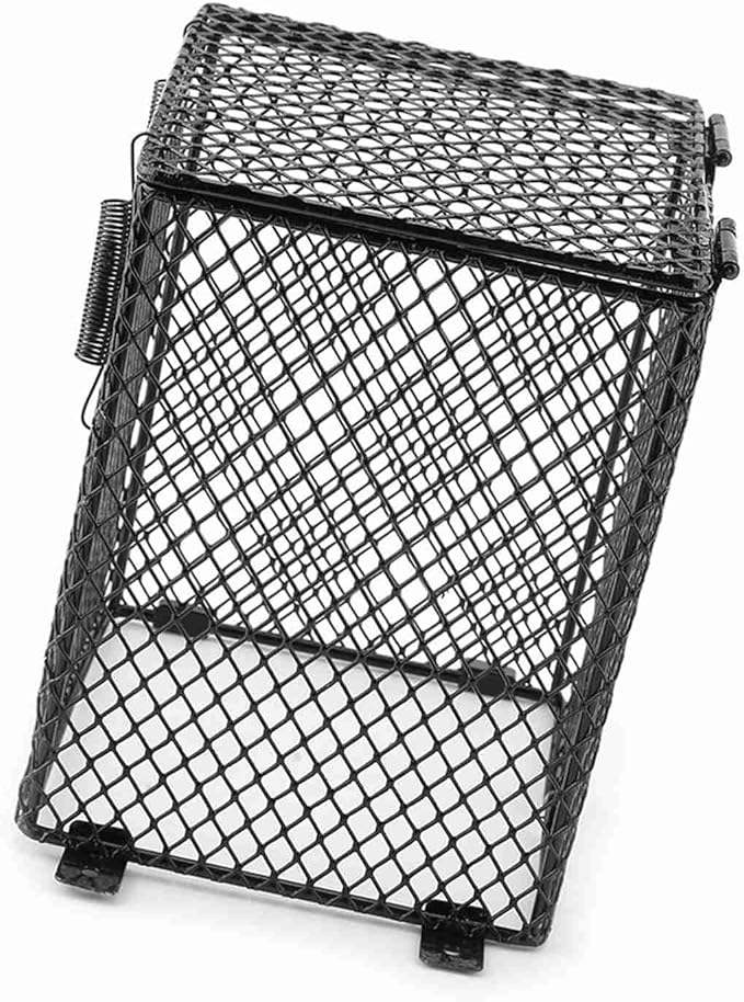 Reptile Anti-Scald Lamp, Mesh Cover, Durable Heating Shade for Ceramic Bulb Day and Night, Suitable for Reptile Owners (Square)