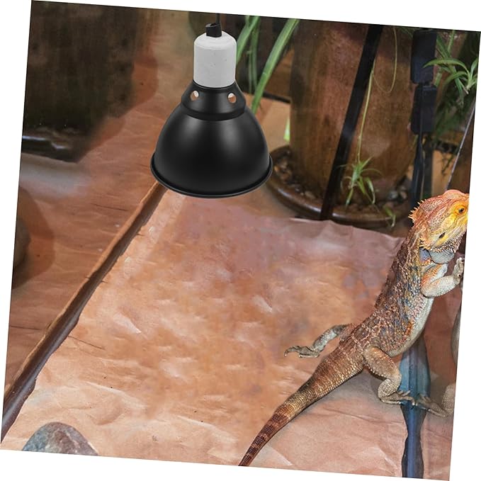 Milisten Reptile Heat Lamp Fixture with Switch Ceramic Basking Bulb Dome Light for Turtles Lizards and Reptiles Heat Bulb for Optimal Sunlight Simulation