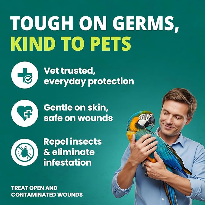 F10 Antiseptic Barrier Ointment for Reptiles, Birds, Small Animals & Exotic Animals. Wound Healing Ointment for Pet - 500g