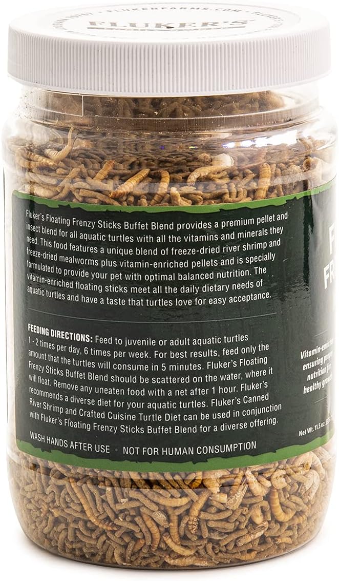 Fluker's Aquatic Turtle Buffet Blend Feeding Frenzy Sticks, 6 oz