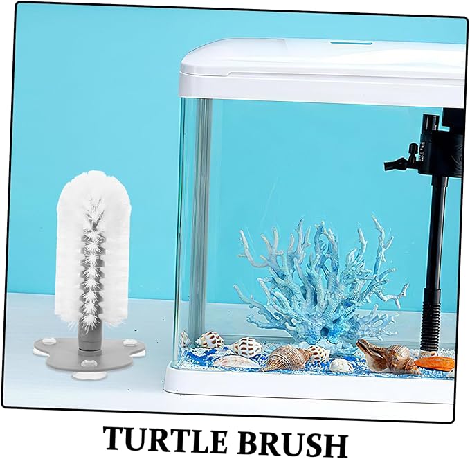 Milisten Turtle Shell Cleaning Brush Suction Cup Safe Material for Easy Mud Removal Dual-Purpose Scratcher Massager for Turtle Health