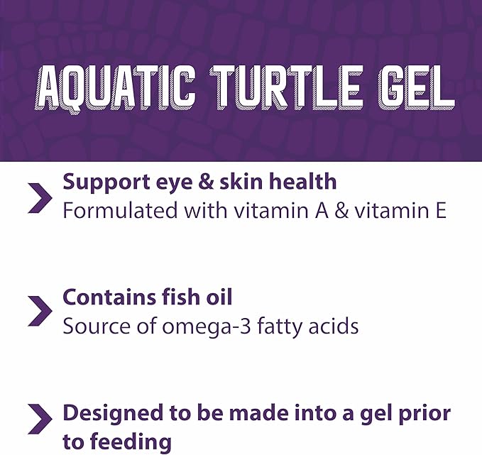 Mazuri | Aquatic Turtle Food | Easy-to-Serve Gel | Freshwater Formula- 8 Ounce (8 oz) Bag