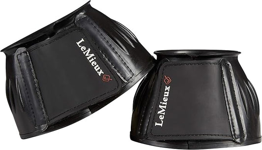 LeMieux Black Rubber Bell Overreach Horse Boots - Protective Gear and Training Equipment - Equine Boots, Wraps & Accessories