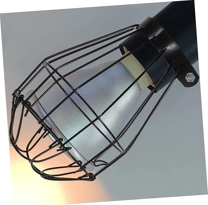 Yardwe 3pcs Reptile Lamp Protective Cover Scald Lampshade for Pet Box Easy Installation Compatible Fluorescent Bulbs Safe for Lizards Snakes