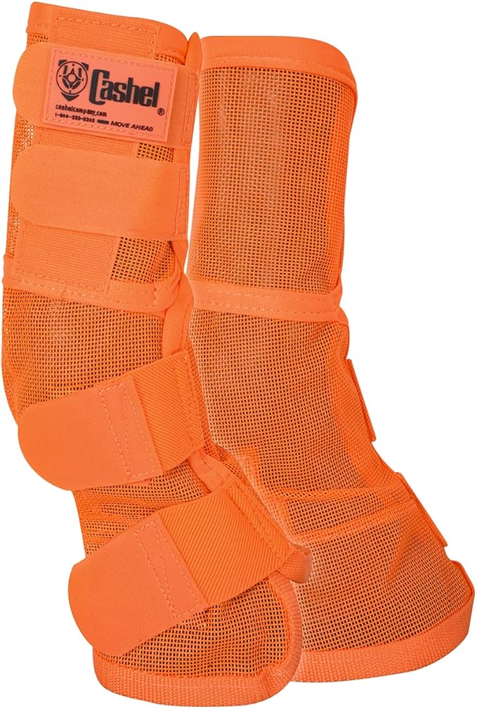 Cashel Crusader Horse Leg Guard Fly Boots 3, Orange, Warmblood, (CASC-LG3)