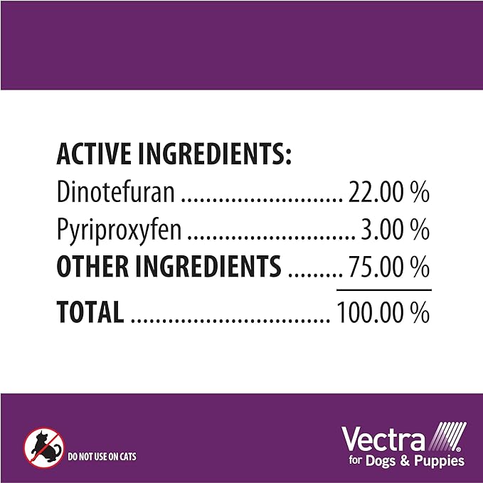 Vectra® for Dogs & Puppies Flea Treatment & Prevention for Small Dogs (11 – 20 lbs.) 6-Month Supply